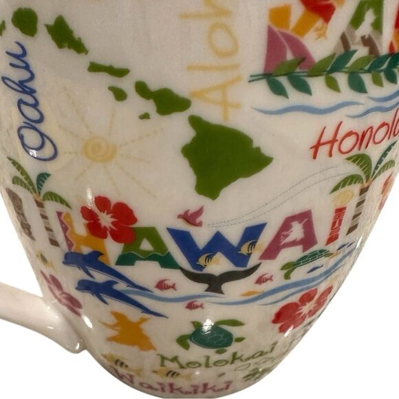 Hawaii mug from Hawaii White Ceramic Mug Tropical deatination mug - Picture 4 of 10